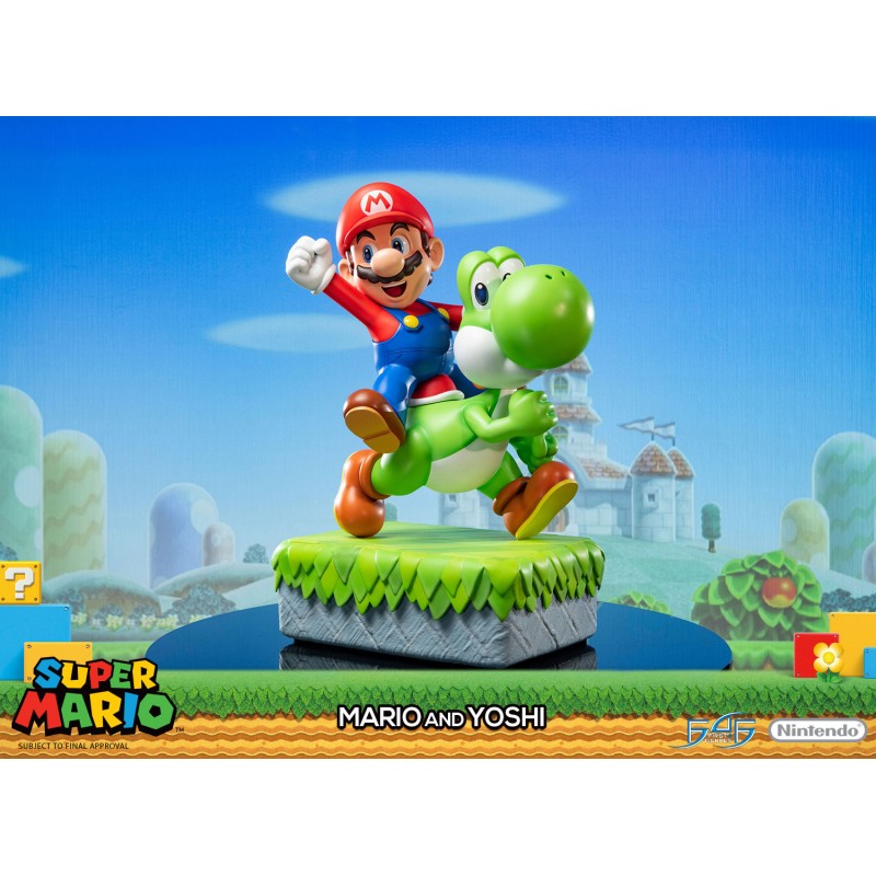 Mario et Yoshi - résine F4F - Super Mario