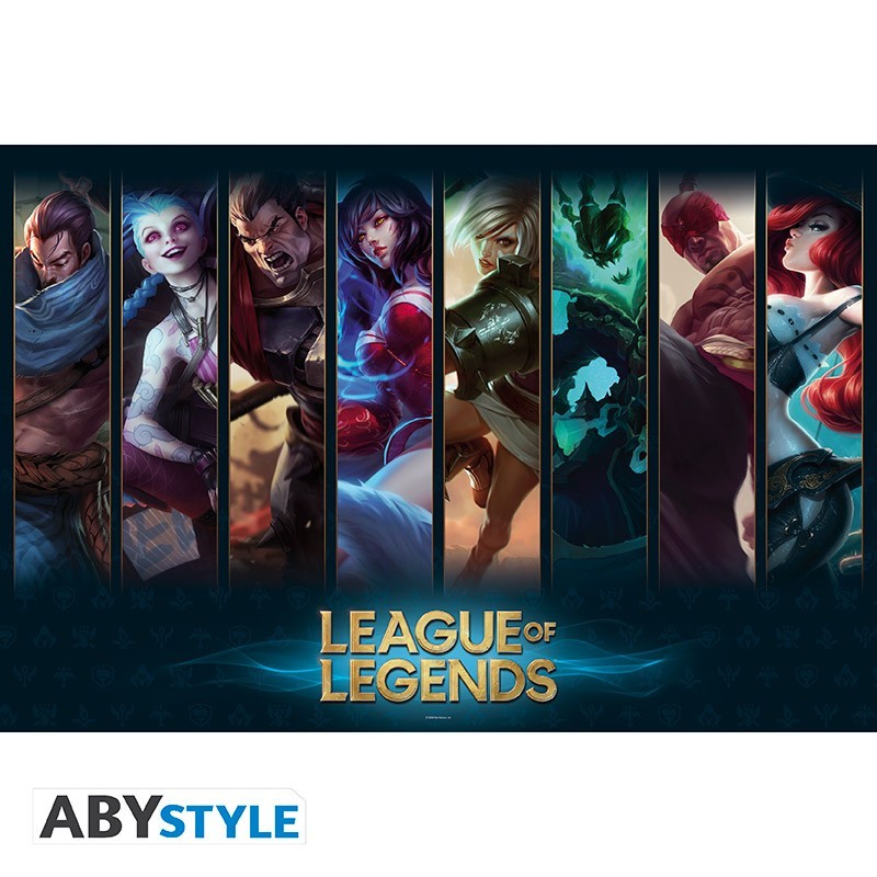 Poster - Champions - League Of Legends - Roulé et filmé