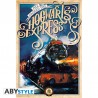 Poster - Poudlard Express retro - Harry Potter - Roulé et filmé