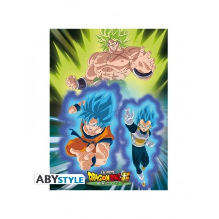Poster - Broly vs Goku et Vegeta - Dragon Ball