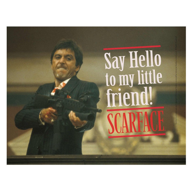 Cadre en Verre - Say Hello - Scarface