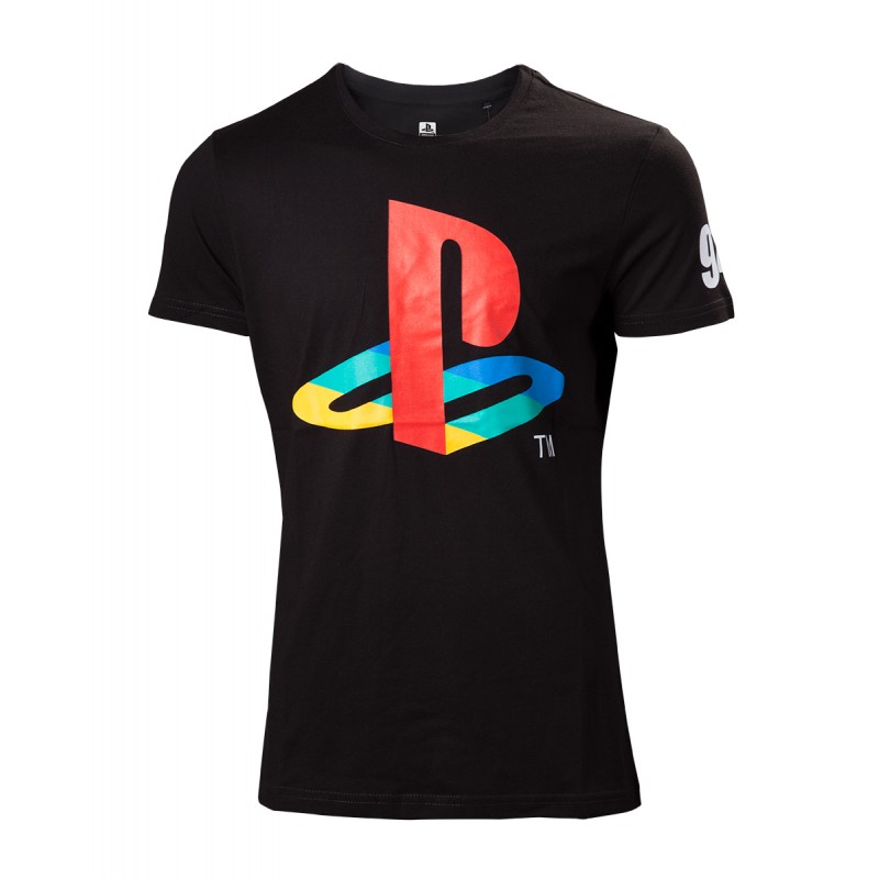 T-shirt - Classic Logo and colors - Playstation - M Homme 