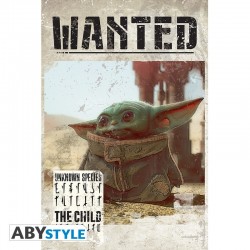 Poster - Bébé Yoda Wanted -...