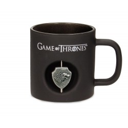 Mug - Game Of Thrones - "Famille Stark" - Black - Symbole tournant