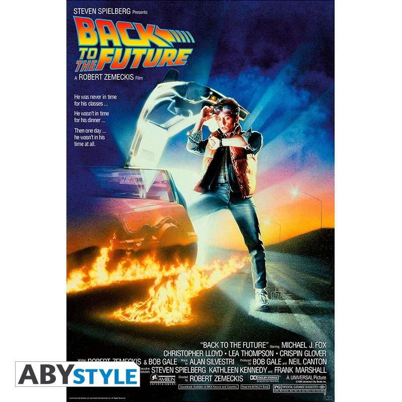 Poster - Affiche film - Retour vers le Futur - Roulé et filmé