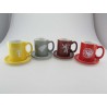 Set de 4 mugs expresso - House Emblems et Slogans - Game Of Thrones 