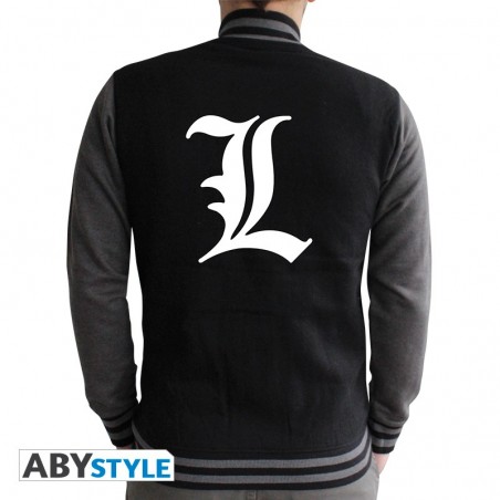 Varsity jacket - "L Symbol" - Death Note - XL Unisexe 