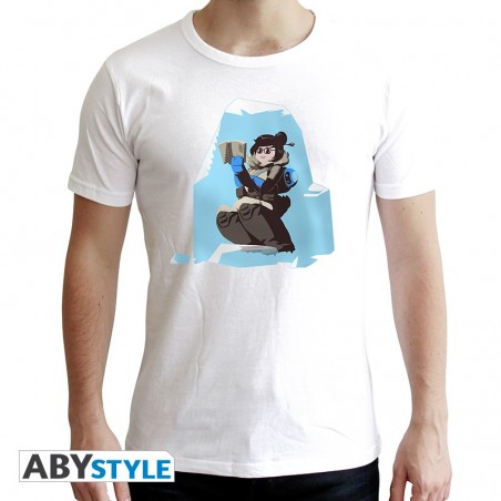 T-shirt Overwatch - Mei - White - New Fit - L Homme