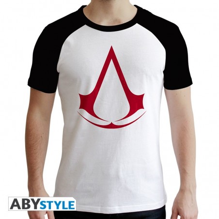 T-shirt Assassin's Creed - Crest - Homme MC Noir et Blanc - M Homme