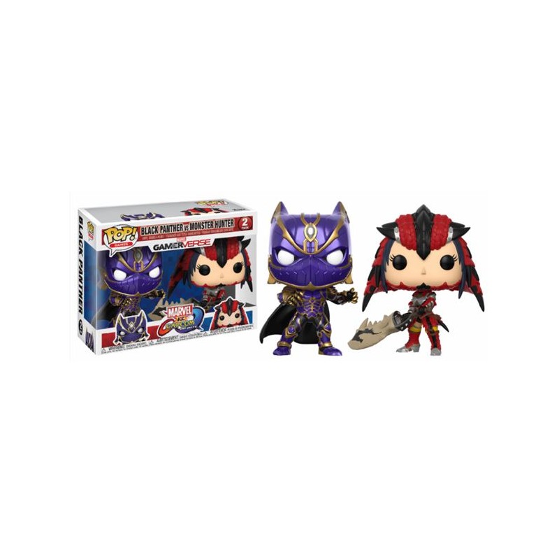 Black Panther vs Monster Hunter (version violet et rouge) - Marvel vs Capcom - POP Games